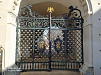 Кованные ворота с элементами литья